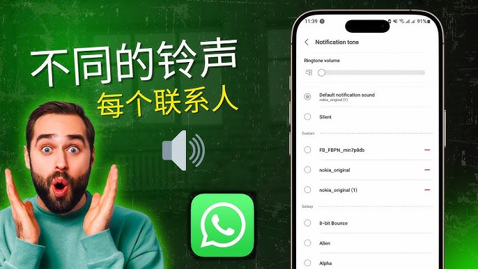 WhatsApp网页版 如何更改通知铃声？