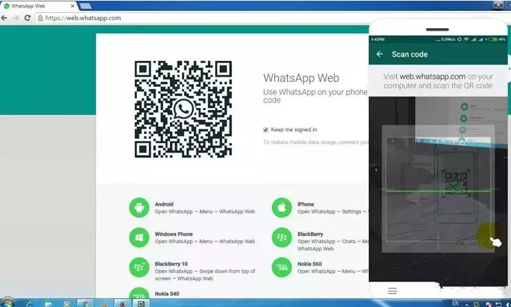 如何把 WhatsApp手机版 设置为中文? 登录界面截图