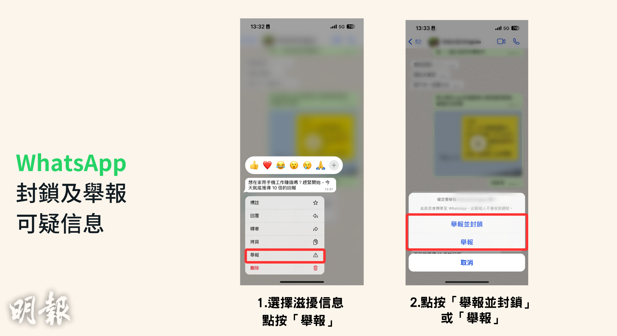 WhatsApp网页版 举报别人会被发现吗？ 步骤截图