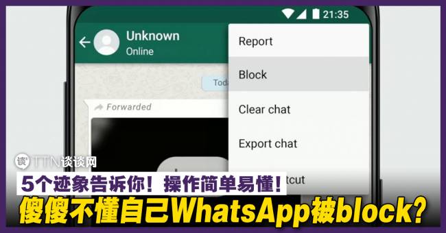 WhatsApp 被拉黑是怎样的？ 功能展示图