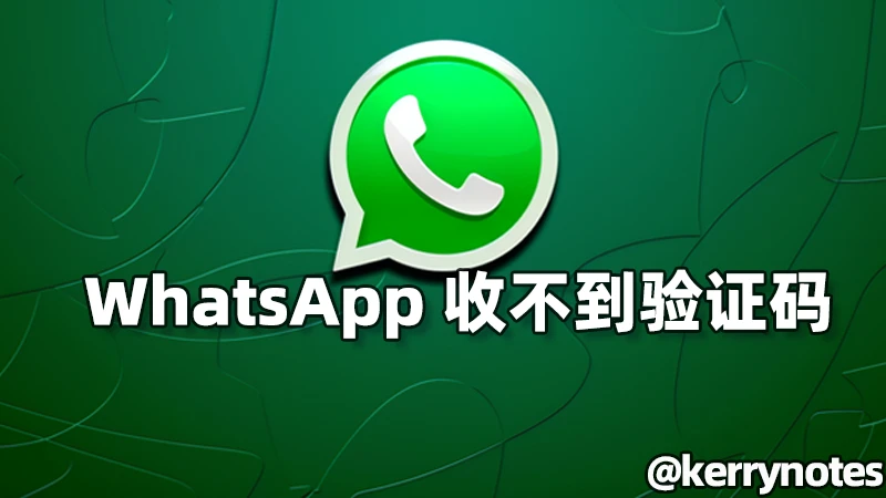 WhatsApp手机版 一直收不到验证码怎么办？ 操作界面图